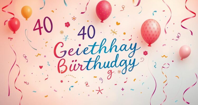 40 geburtstagsgrüße