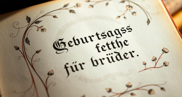 Geburtstagsgedichte für bruder