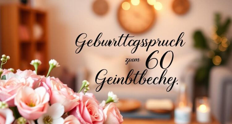Geburtstagsspruch zum 60 für eine frau