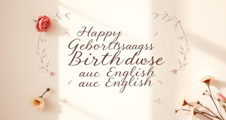 Geburtstagswünsche auf englisch