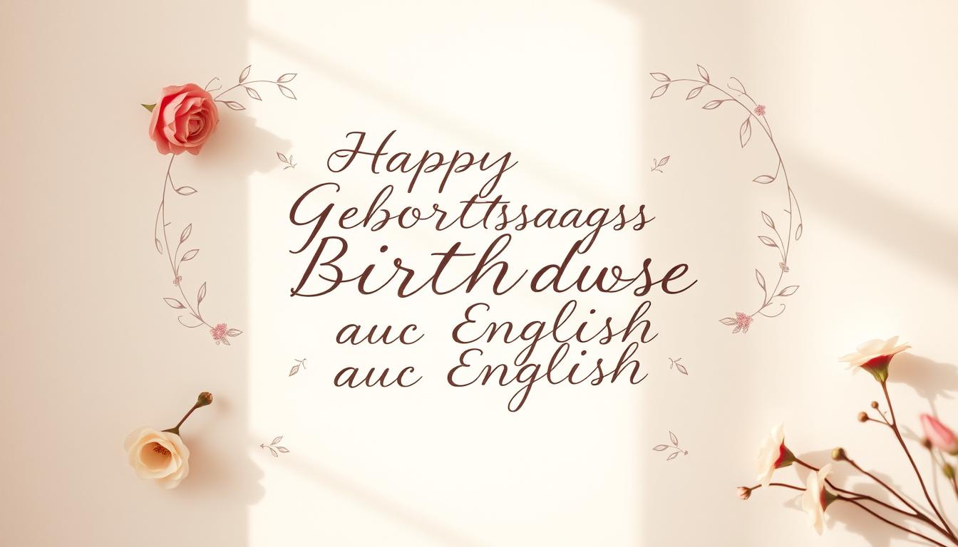 Geburtstagswünsche auf englisch