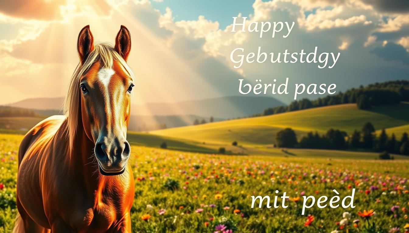 Geburtstagswünsche mit pferd