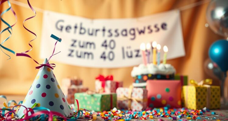 Geburtstagswünsche zum 40 lustig