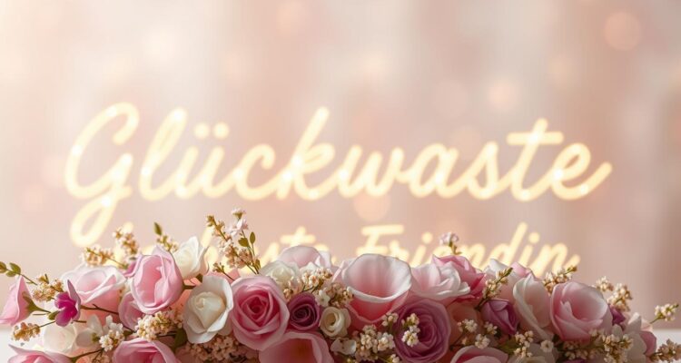 Glückwünsche für die beste freundin