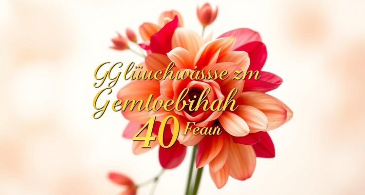 Glückwünsche zum geburtstag 40 frau