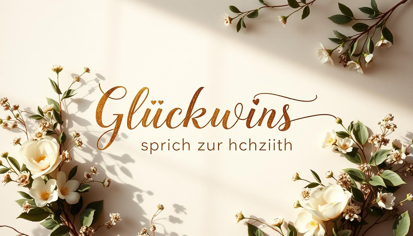 Glückwunsch spruch zur hochzeit