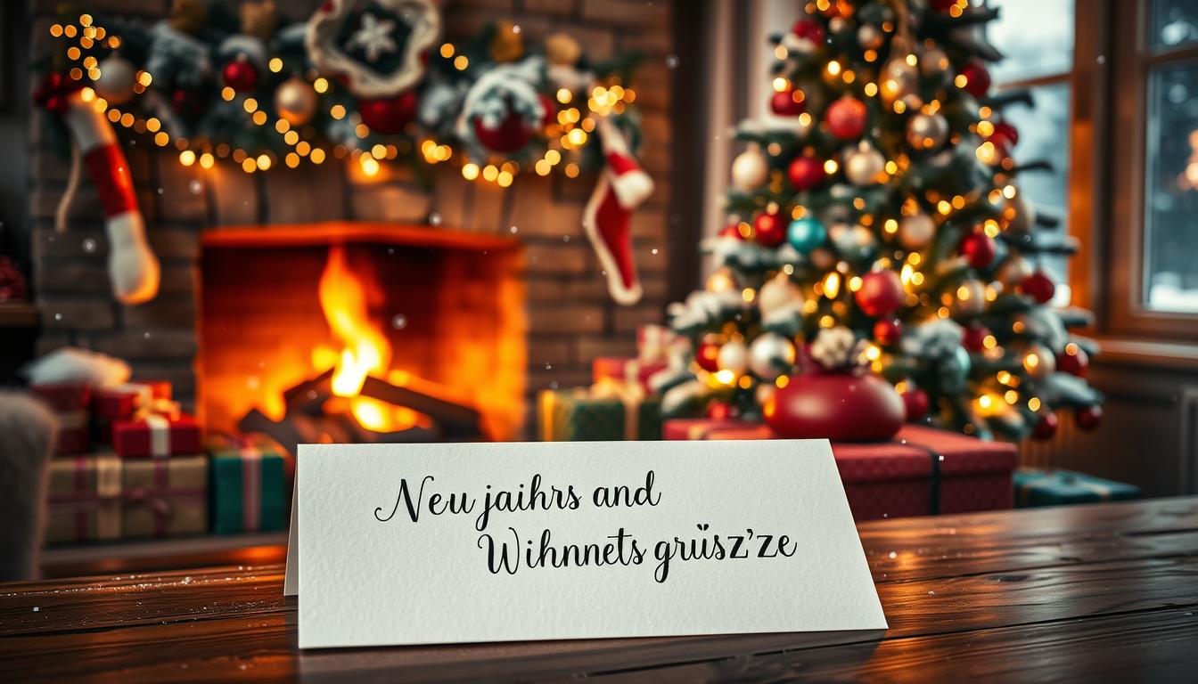 Neujahrs und weihnachtsgrüße