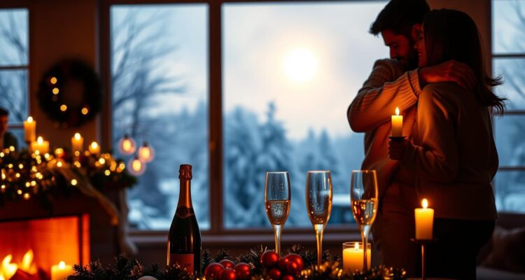 Neujahrswünsche für liebende