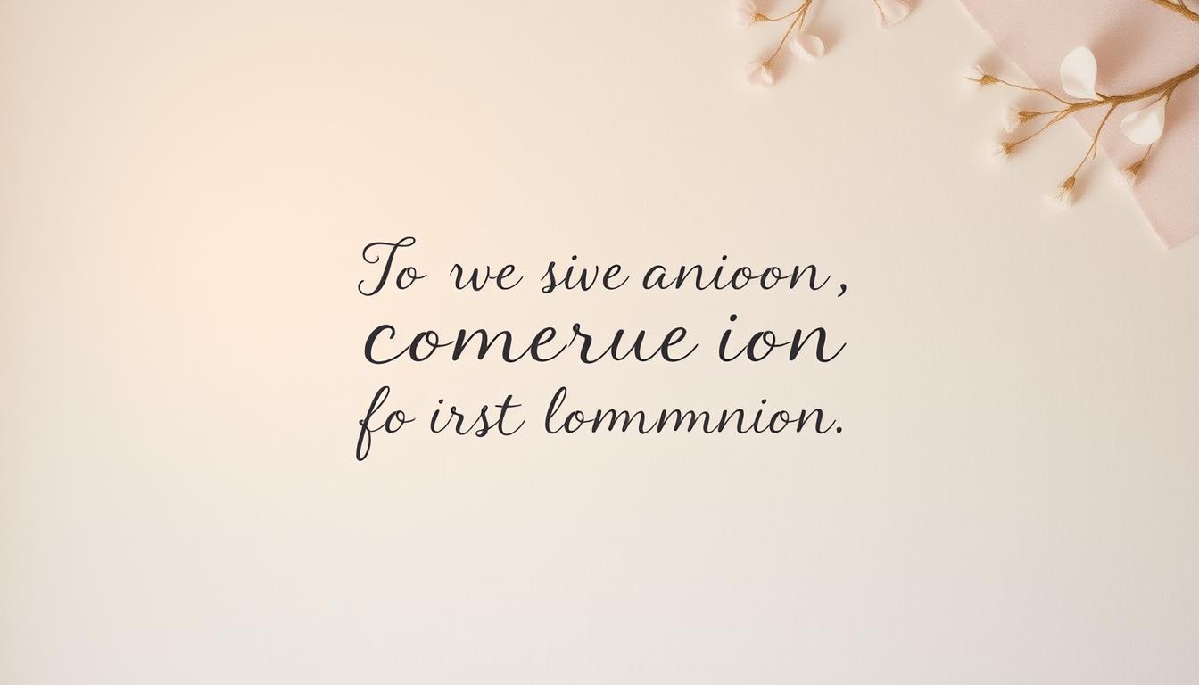 Spruch für erstkommunion