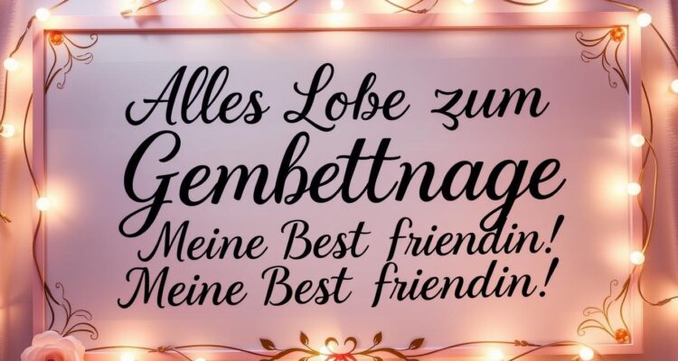 Sprüche für beste freundin zum geburtstag