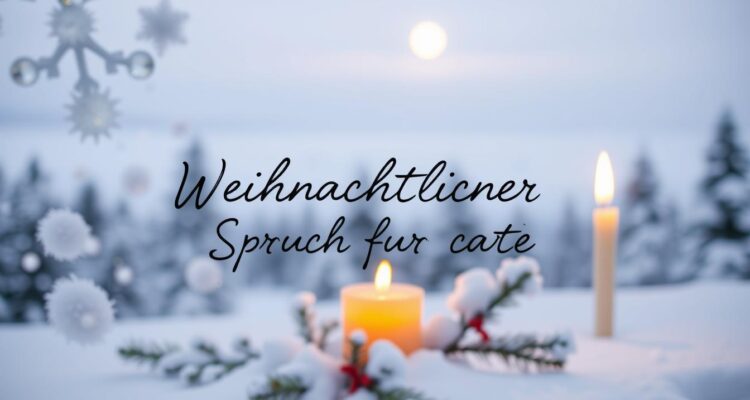 Weihnachtlicher spruch für karte