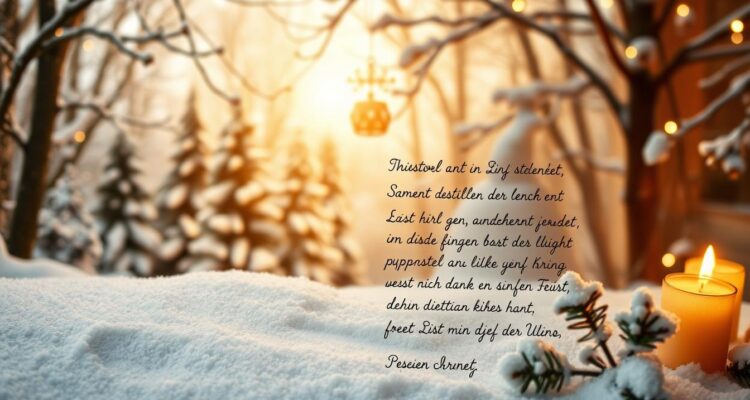 Weihnachtsgedicht kurz für karte