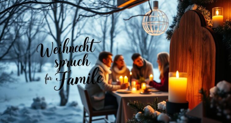 Weihnachtsspruch für familie