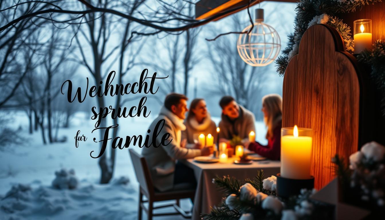 Weihnachtsspruch für familie
