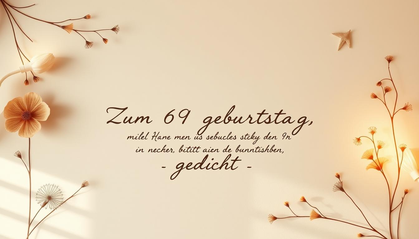 Zum 69 geburtstag gedicht