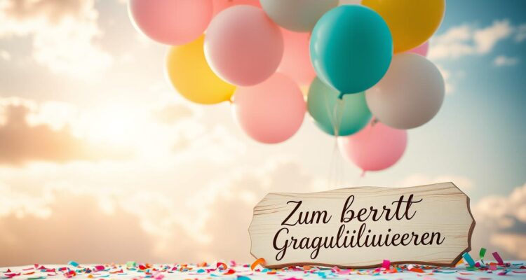 Zum geburt gratulieren