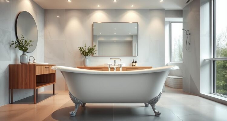 Badewanne mit füßen