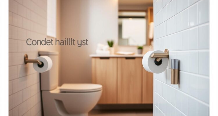Höhe toilettenpapierhalter