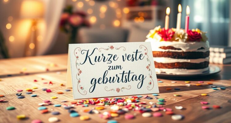 Kurze verse zum geburtstag