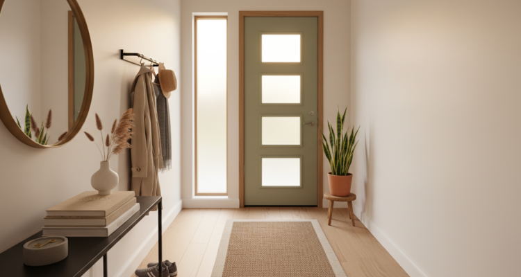 Design für einen kleinen Flur mit praktischen Lösungen