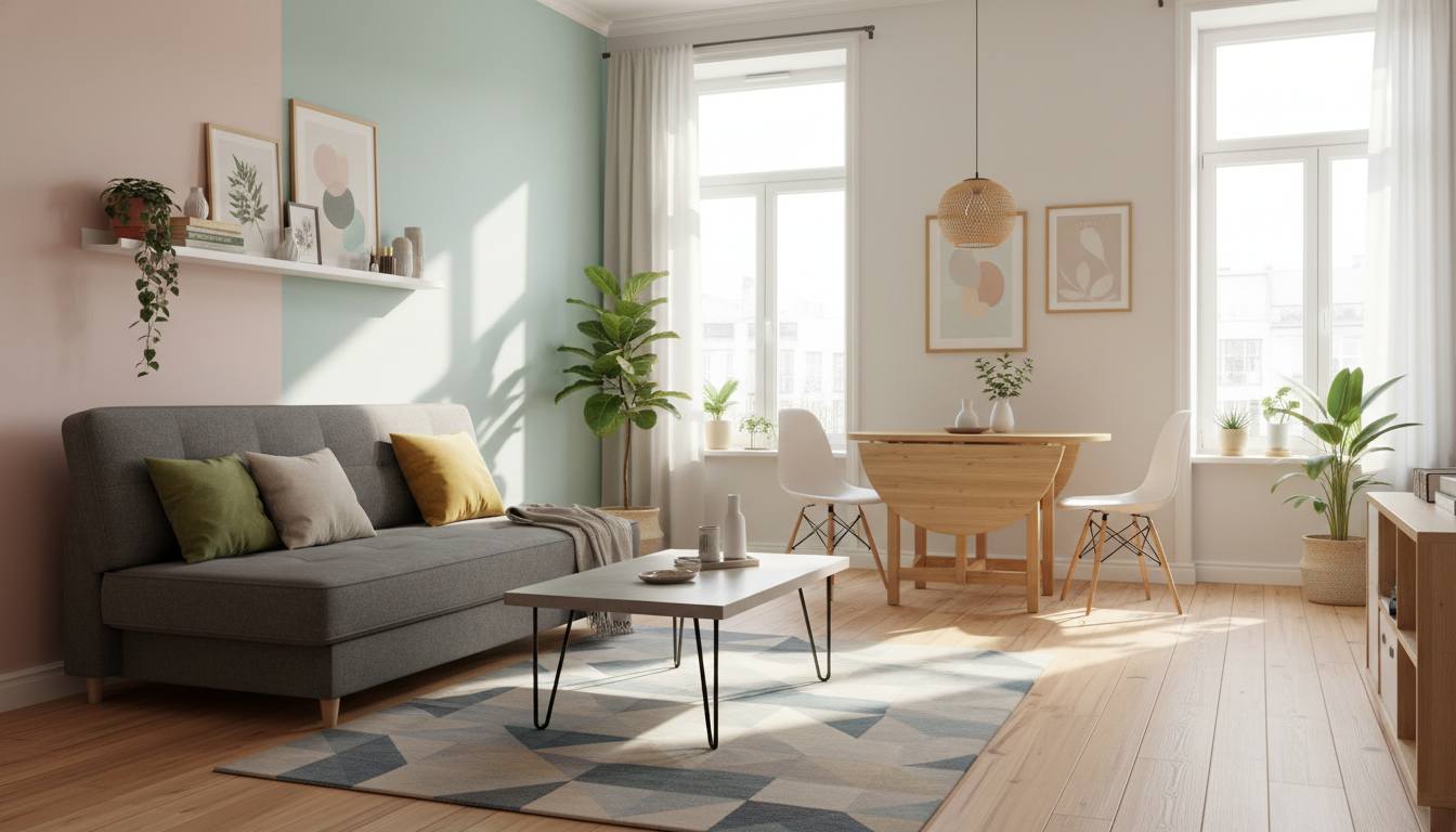 Designs für kleine Wohnungen mit platzsparenden Möbeln