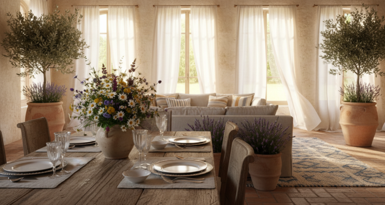 Provenzalischer Stil Einrichtung mit mediterranen Farben