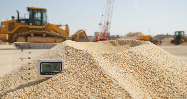 Wie viel kostet eine Tonne Sand in Kubikmetern