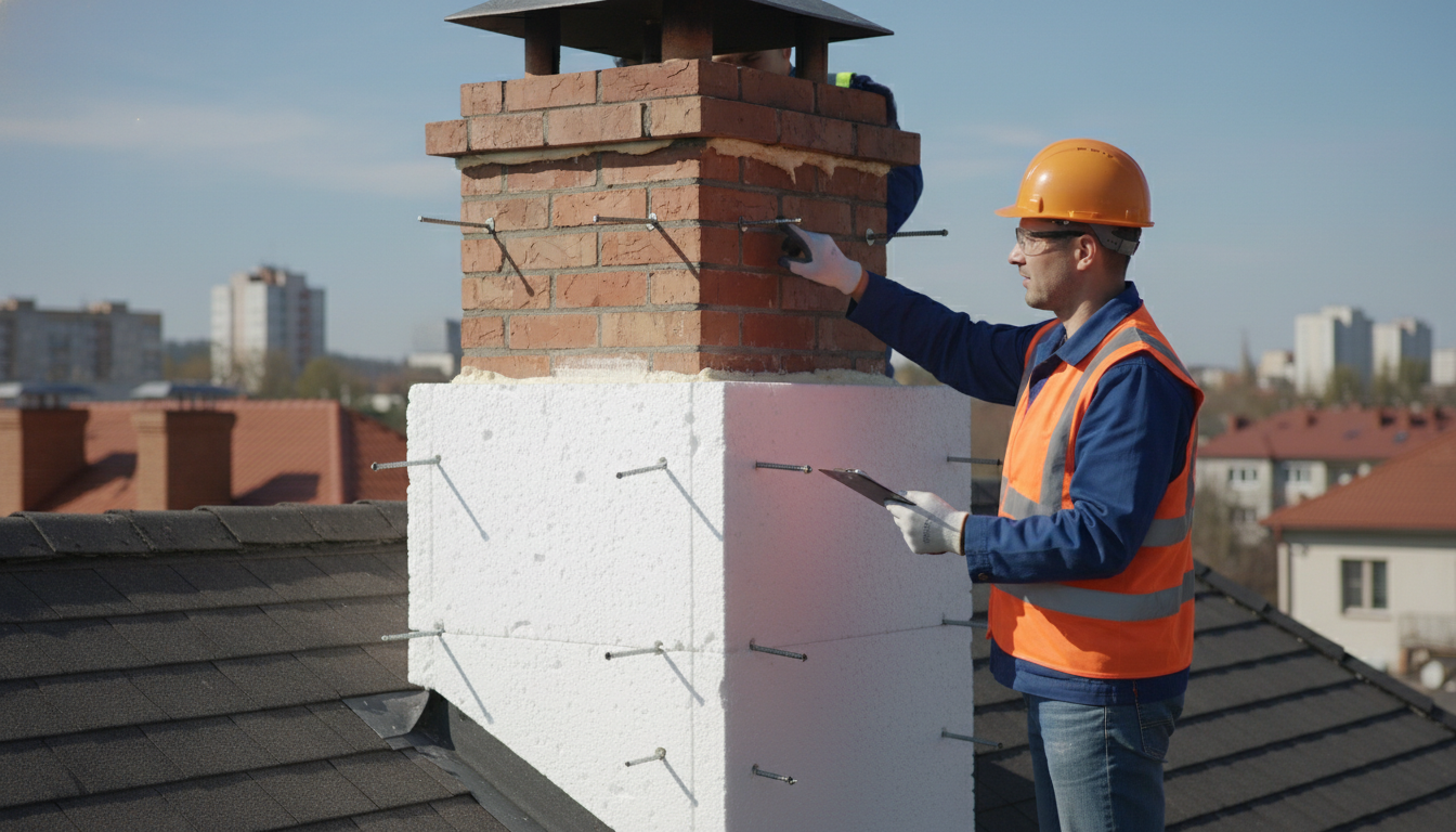 Schornsteindämmung mit Styropor Sicherheit und Brandschutz